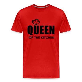Queen of kitchens - Men's Premium Organic T-Shirt - red - Front - Damien (186cm)
