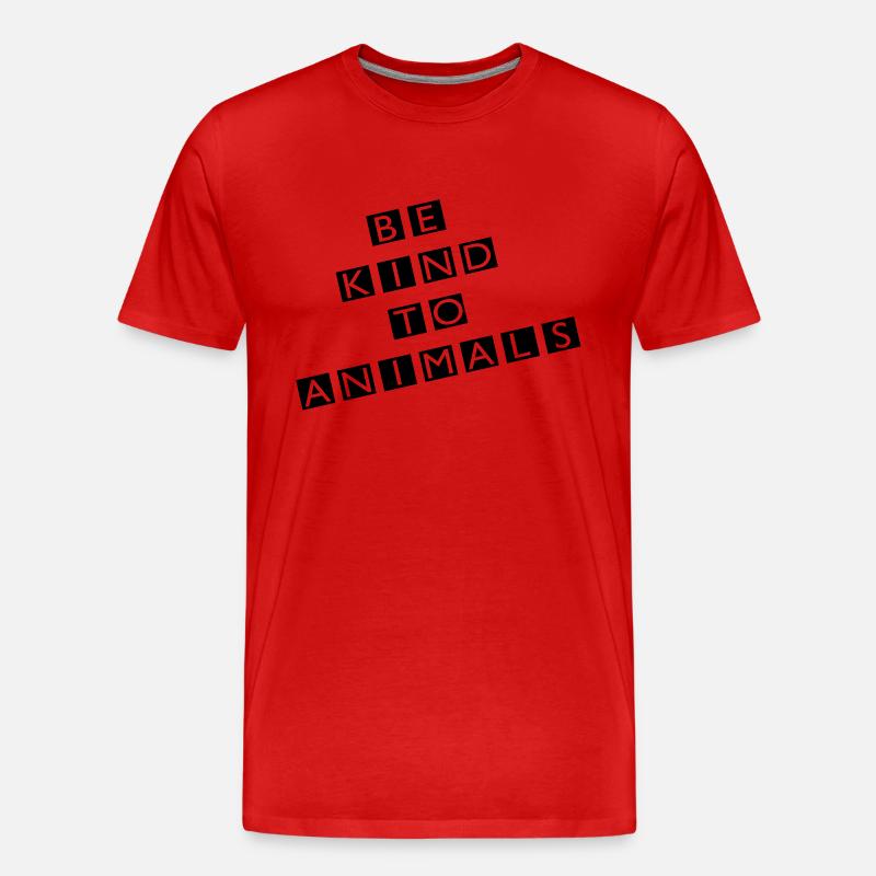 Vegetarier - Männer Premium Bio T-Shirt - Rot