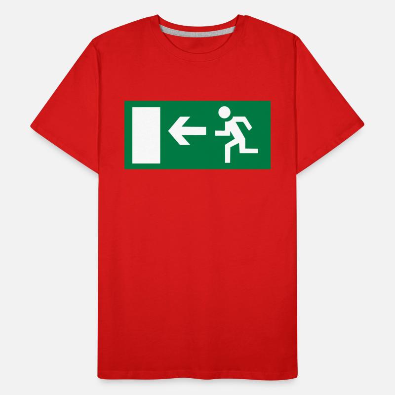 emergency exit Men's Premium Organic T-Shirt