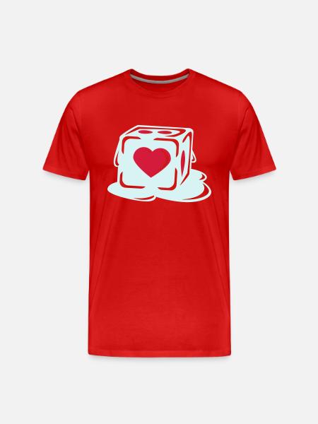 With Heart - Men's Premium Organic T-Shirt - red