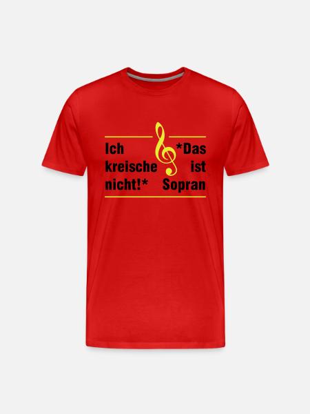 Soprano - Men's Premium Organic T-Shirt - red