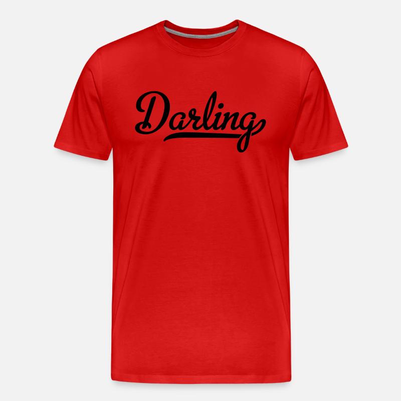 Darling - Männer Premium Bio T-Shirt - Rot