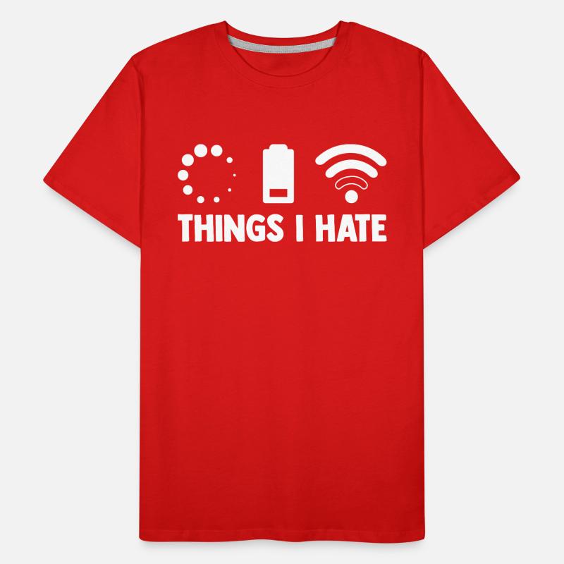 Things I Hate Programmer Coder Coding Developer So Männer Premium Bio T-Shirt