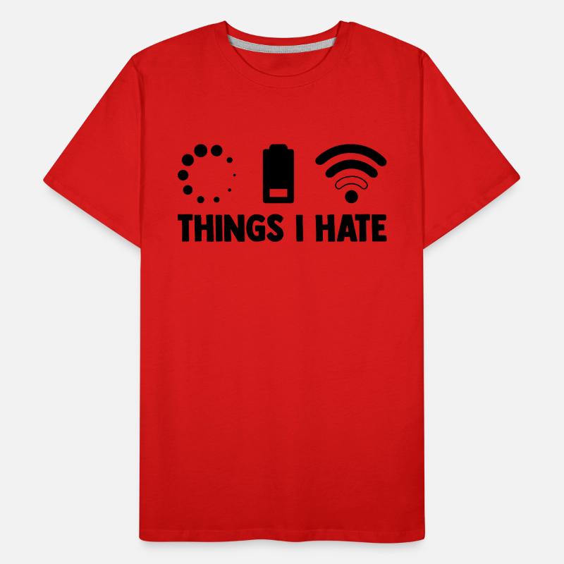 Things I Hate Programmer Coder Coding Developer So Männer Premium Bio T-Shirt