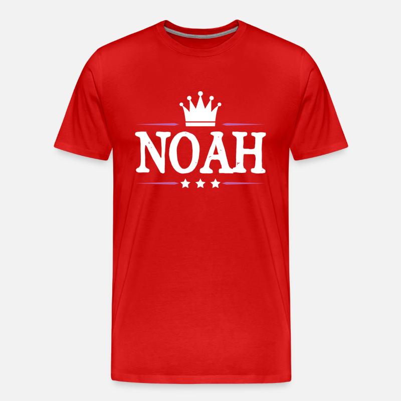 Noah - Männer Premium Bio T-Shirt - Rot