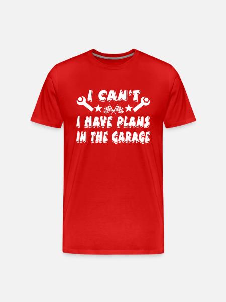 Garage - Men's Premium Organic T-Shirt - red