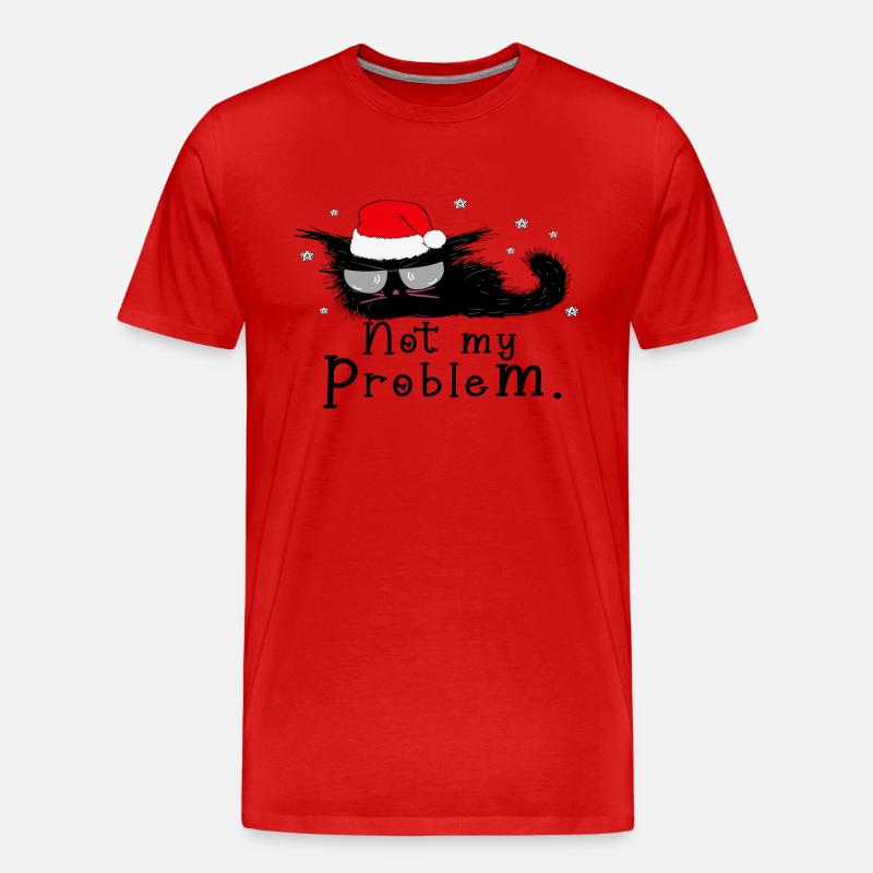 Not My Problem. - Männer Premium Bio T-Shirt - Rot
