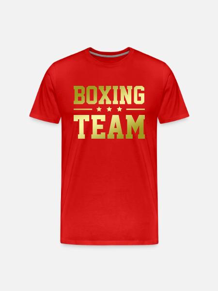 Boxing Team - Men's Premium Organic T-Shirt - red
