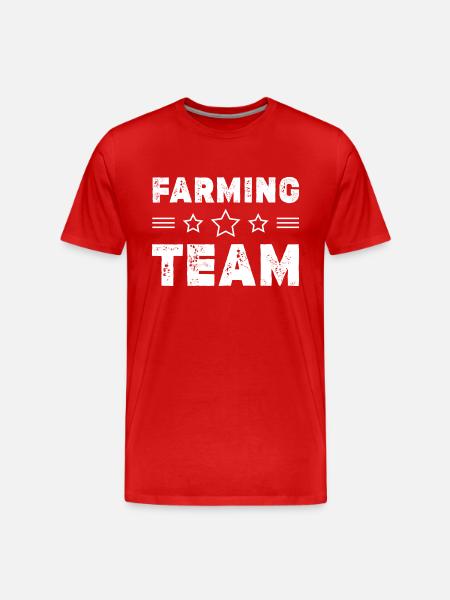 Équipe agricole - T-shirt bio Premium Homme - rouge