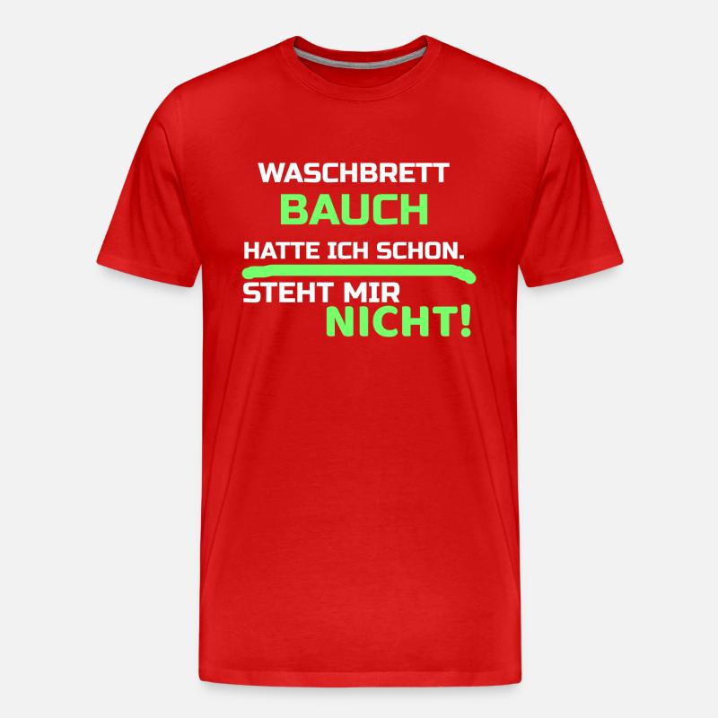 Lustige Sprüche - Männer Premium Bio T-Shirt - Rot