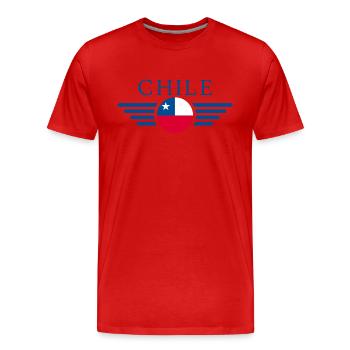 J’aime le Chili - T-shirt bio Premium Homme - rouge - Devant - Damien (186cm)