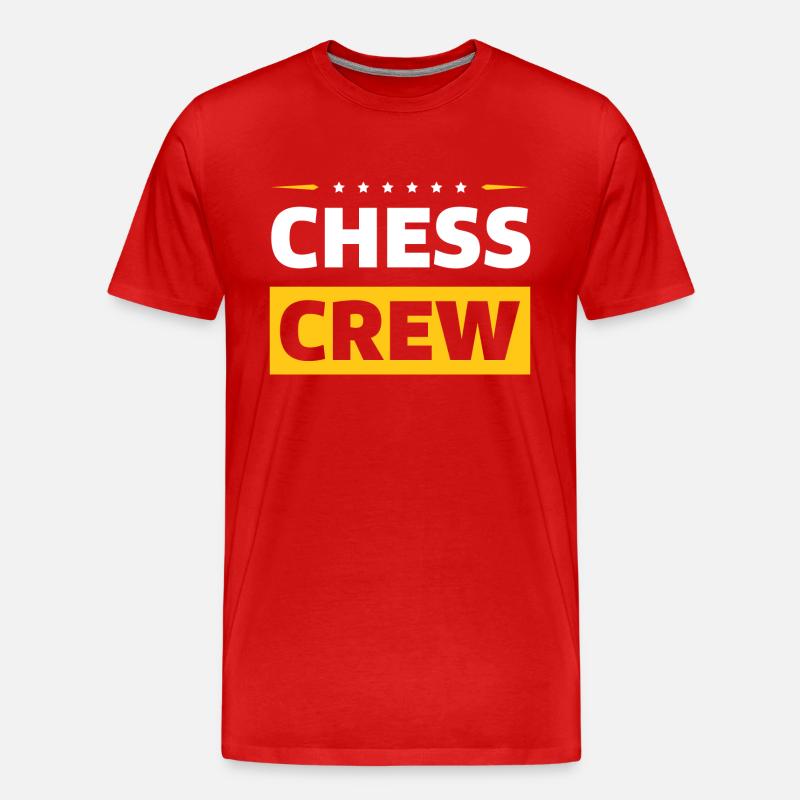 Chess Crew - Männer Premium Bio T-Shirt - Rot