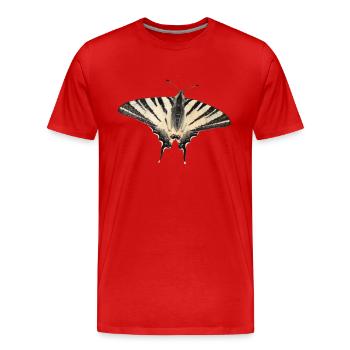 Papillon rare - T-shirt bio Premium Homme - rouge - Devant - Damien (186cm)