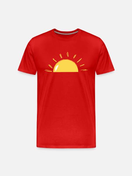Sunshine - Men's Premium Organic T-Shirt - red