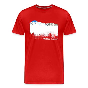 Wilder Kaiser - Männer Premium Bio T-Shirt - Rot - Vorne - Damien (186cm)