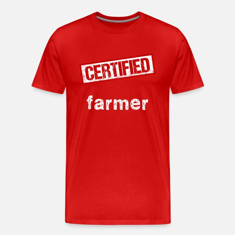 Bauer - Männer Premium Bio T-Shirt - Rot