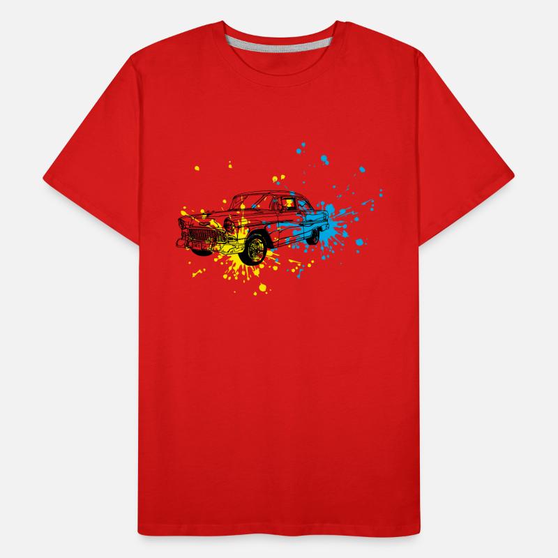 Oldtimer splash Männer Premium Bio T-Shirt