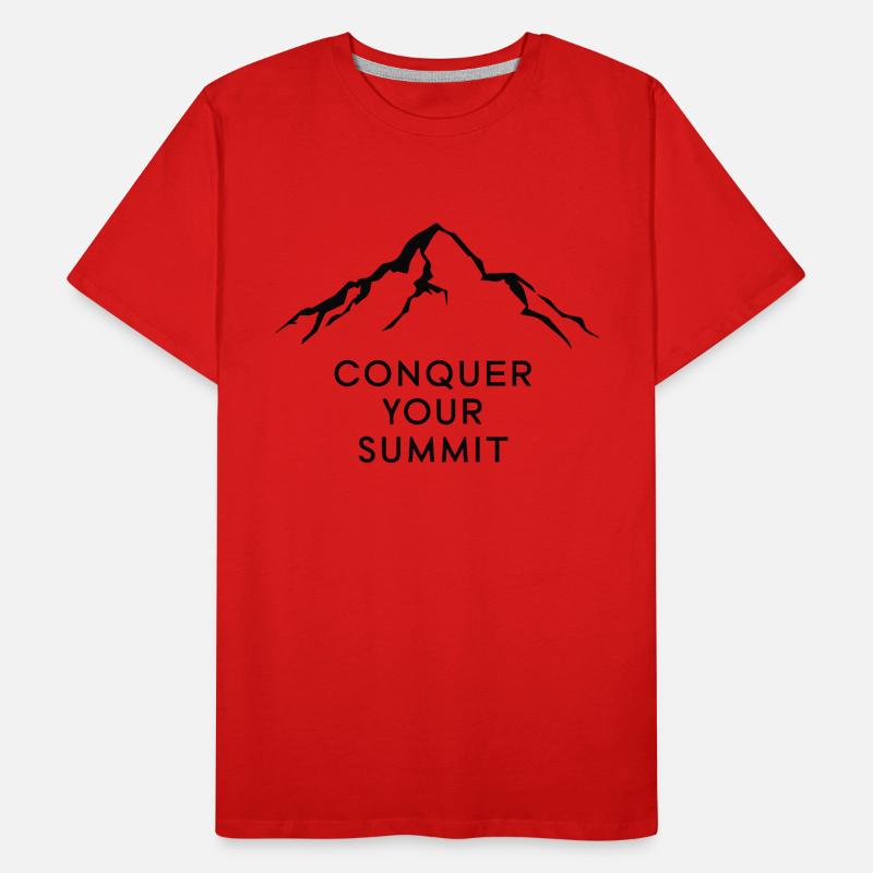 CONQUER YOUR SUMMIT Men's Premium Organic T-Shirt