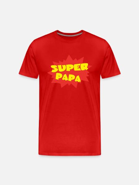 Dad - Men's Premium Organic T-Shirt - red