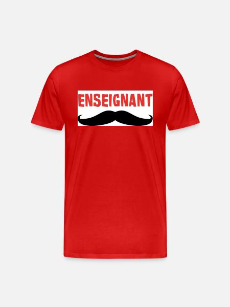 ENSEIGNANT - T-shirt bio Premium Homme - rouge