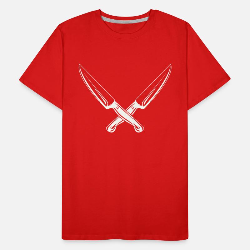 messer 2 Männer Premium Bio T-Shirt