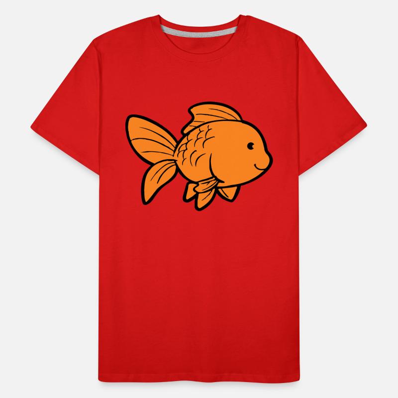 fisch goldfisch Männer Premium Bio T-Shirt