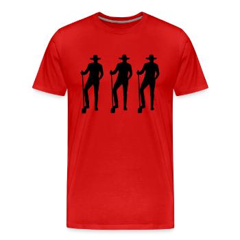 Cultivateur - T-shirt bio Premium Homme - rouge - Devant - Damien (186cm)