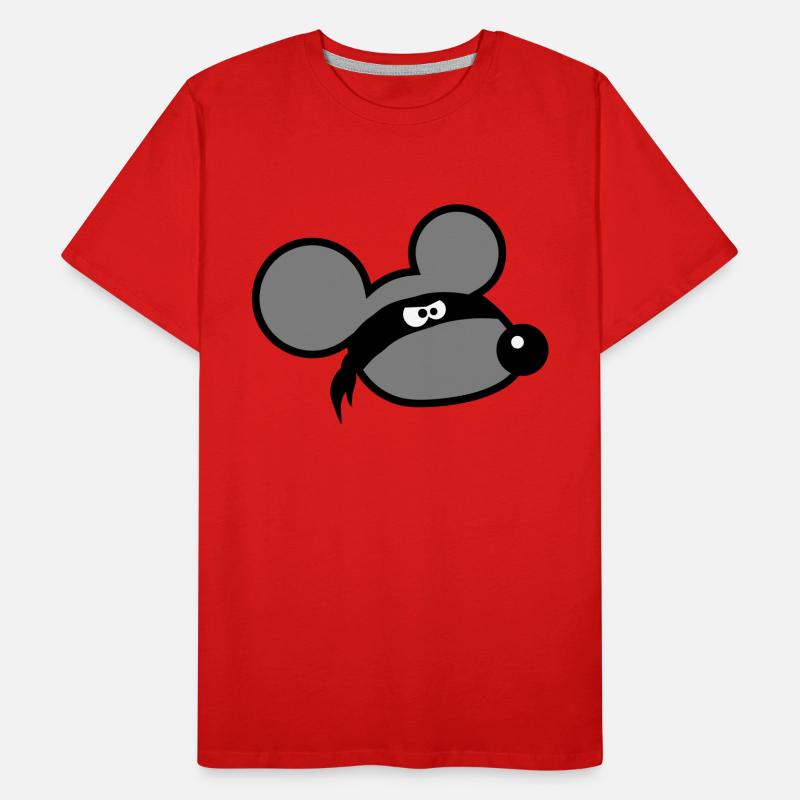 Mouse Evil Robber Ninja Raid Thief Cloth Eyes Men's Premium Organic T-Shirt