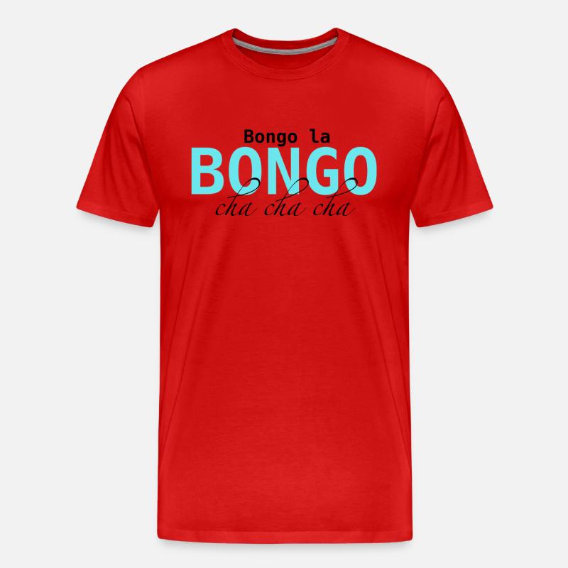 Bongo Beat – Rhythmus im Blut - Männer Premium Bio T-Shirt - Rot