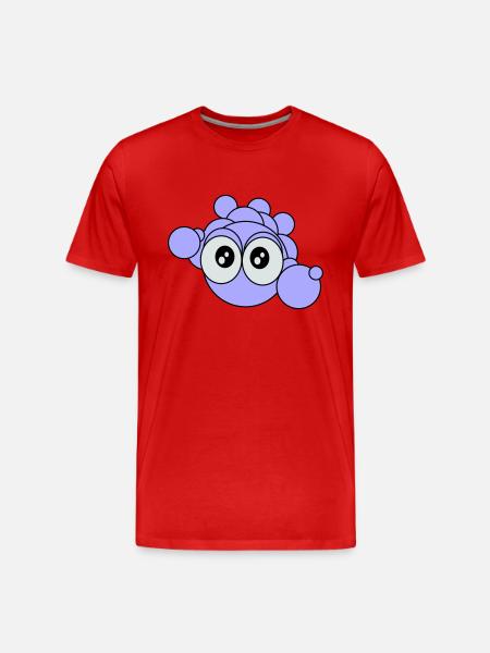 Bubbles - Men's Premium Organic T-Shirt - red
