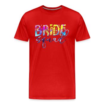 Bride bride wedding stag party bridesmaid party stag party - Men's Premium Organic T-Shirt - red - Front - Damien (186cm)