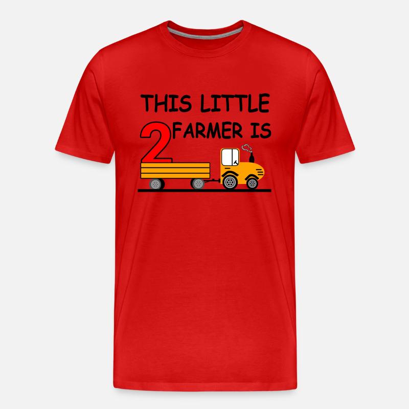 Traktor - Männer Premium Bio T-Shirt - Rot