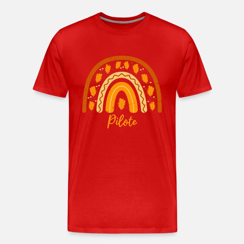 Zum besten Fahrer gewählt | Pilot-Geschenkidee - Männer Premium Bio T-Shirt - Rot