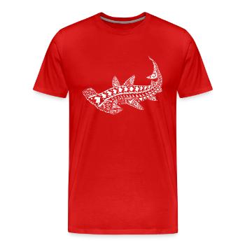 Requin-marteau maori Requin - T-shirt bio Premium Homme - rouge - Devant - Damien (186cm)