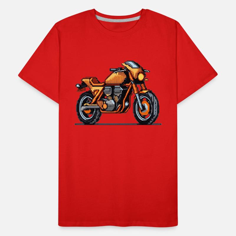 Moto comme machine de course en 16 bits T-shirt bio Premium Homme