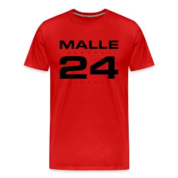 Malle 24 Mallorca - T-shirt bio Premium Homme - rouge - Devant - Damien (186cm)
