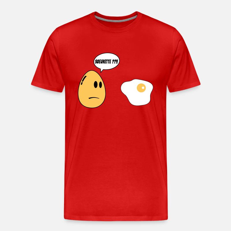 SISTER Ei - Männer Premium Bio T-Shirt - Rot