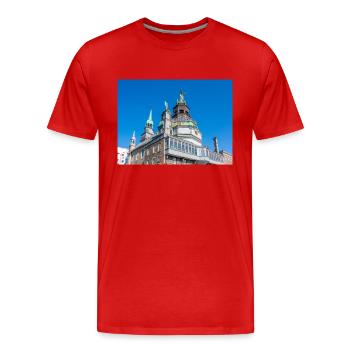 Notre Dame de Bon Secours Chapel Montréal Québec - Men's Premium Organic T-Shirt - red - Front - Damien (186cm)