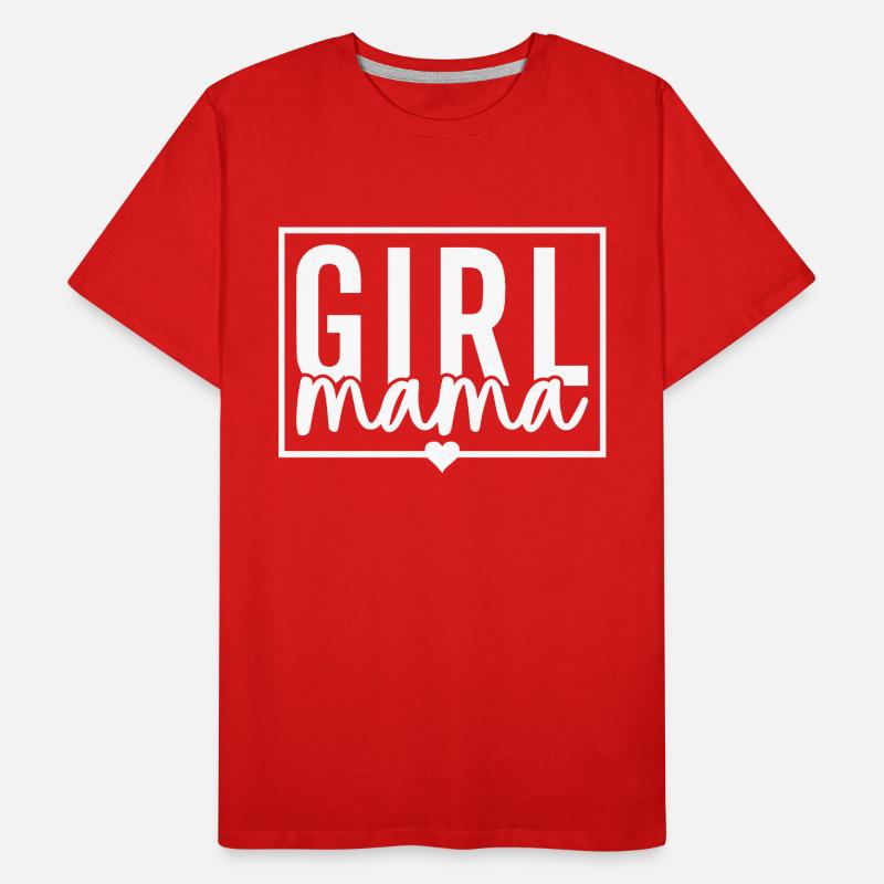 Mädchen Mama Männer Premium Bio T-Shirt