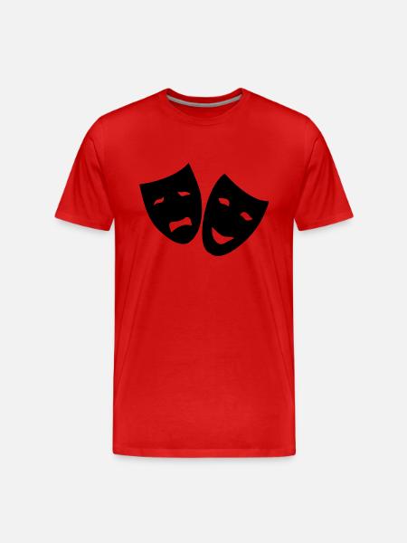Masks - Men's Premium Organic T-Shirt - red