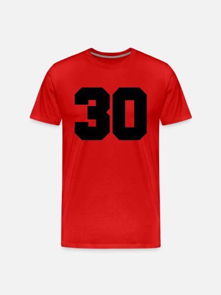 30 - Männer Premium Bio T-Shirt - Rot