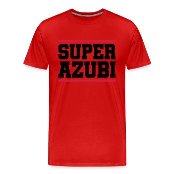 super azubi - Männer Premium Bio T-Shirt - Rot - Vorne - Damien (186cm)