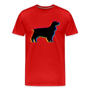CMYK English Cocker Spaniel - Männer Premium Bio T-Shirt - Rot - Vorne - Damien (186cm)