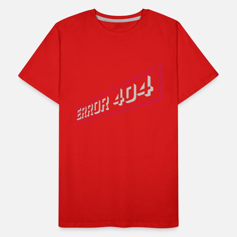 Error 404 network lost Men's Premium Organic T-Shirt