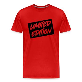 limited edition - Männer Premium Bio T-Shirt - Rot - Vorne - Damien (186cm)
