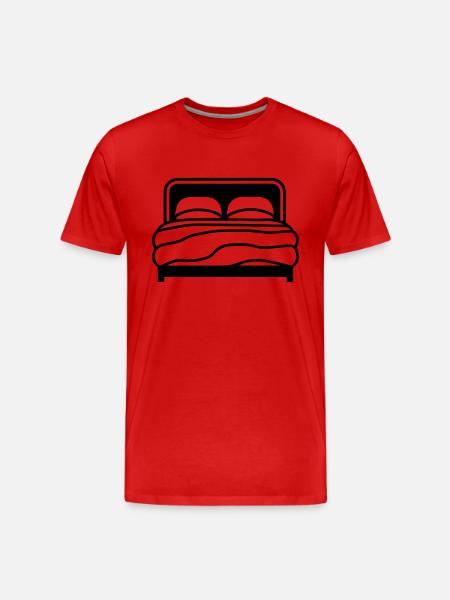 Bed - Men's Premium Organic T-Shirt - red