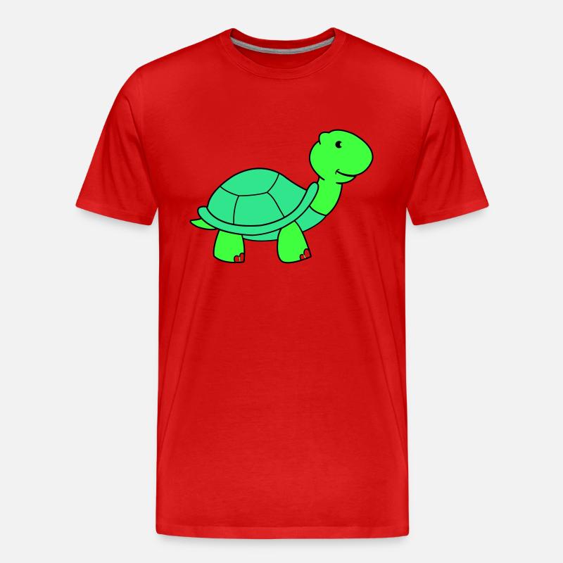schildkröte - Männer Premium Bio T-Shirt - Rot