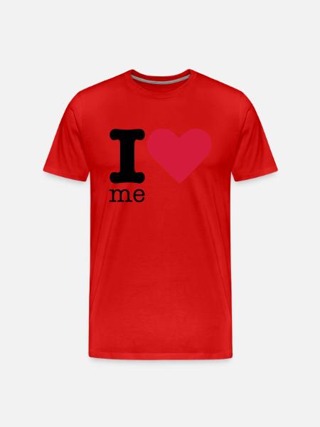 I Love Me - Men's Premium Organic T-Shirt - red