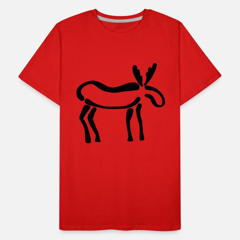 Moose Men's Premium Organic T-Shirt
