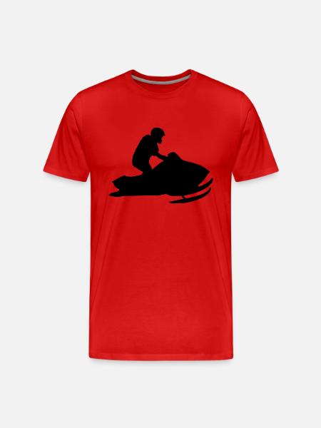 snowmobile - Men's Premium Organic T-Shirt - red